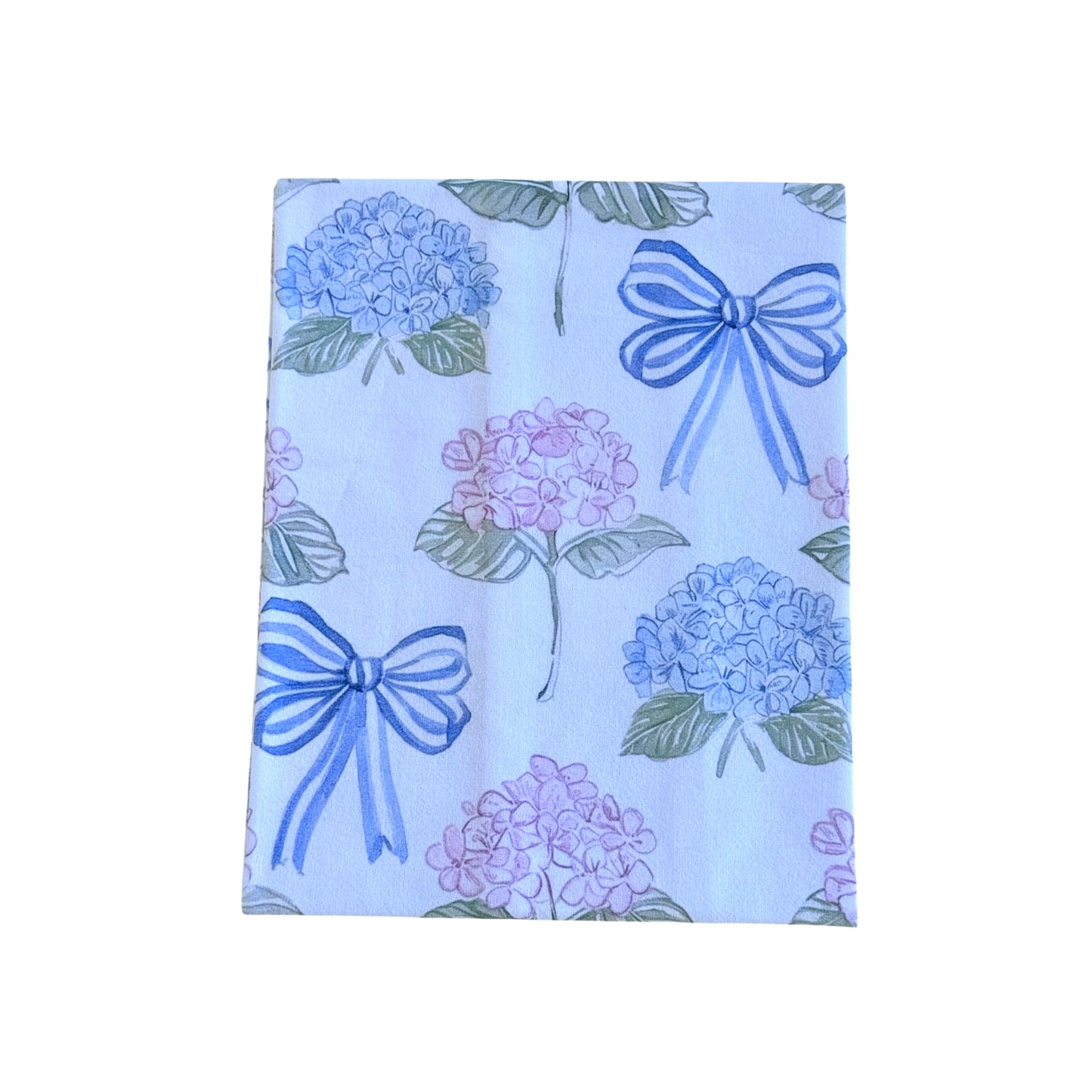 BLUE BOW & HYDRANGEA TEA TOWEL