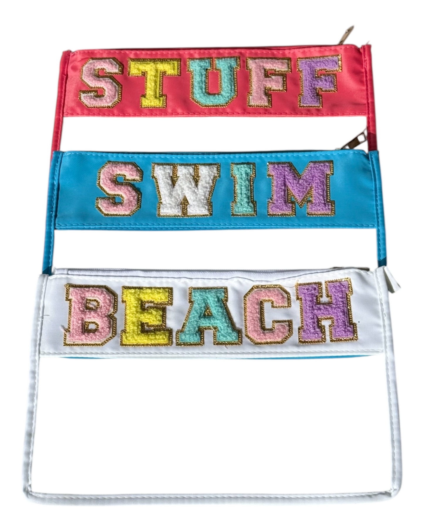 SWIM * STUFF * BEACH - Transparent Zip- Up Pouch ( 50% Discount applied at checkout)