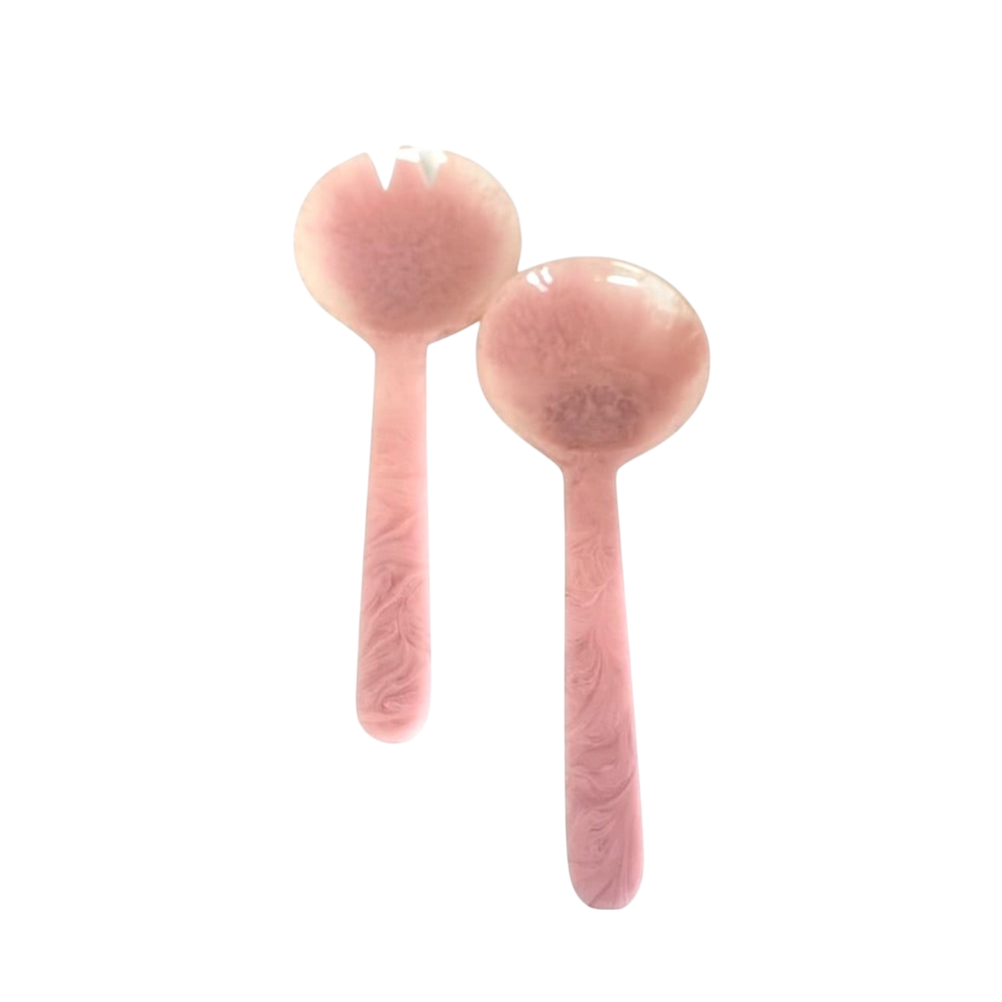 PINK RESIN SALAD SERVERS