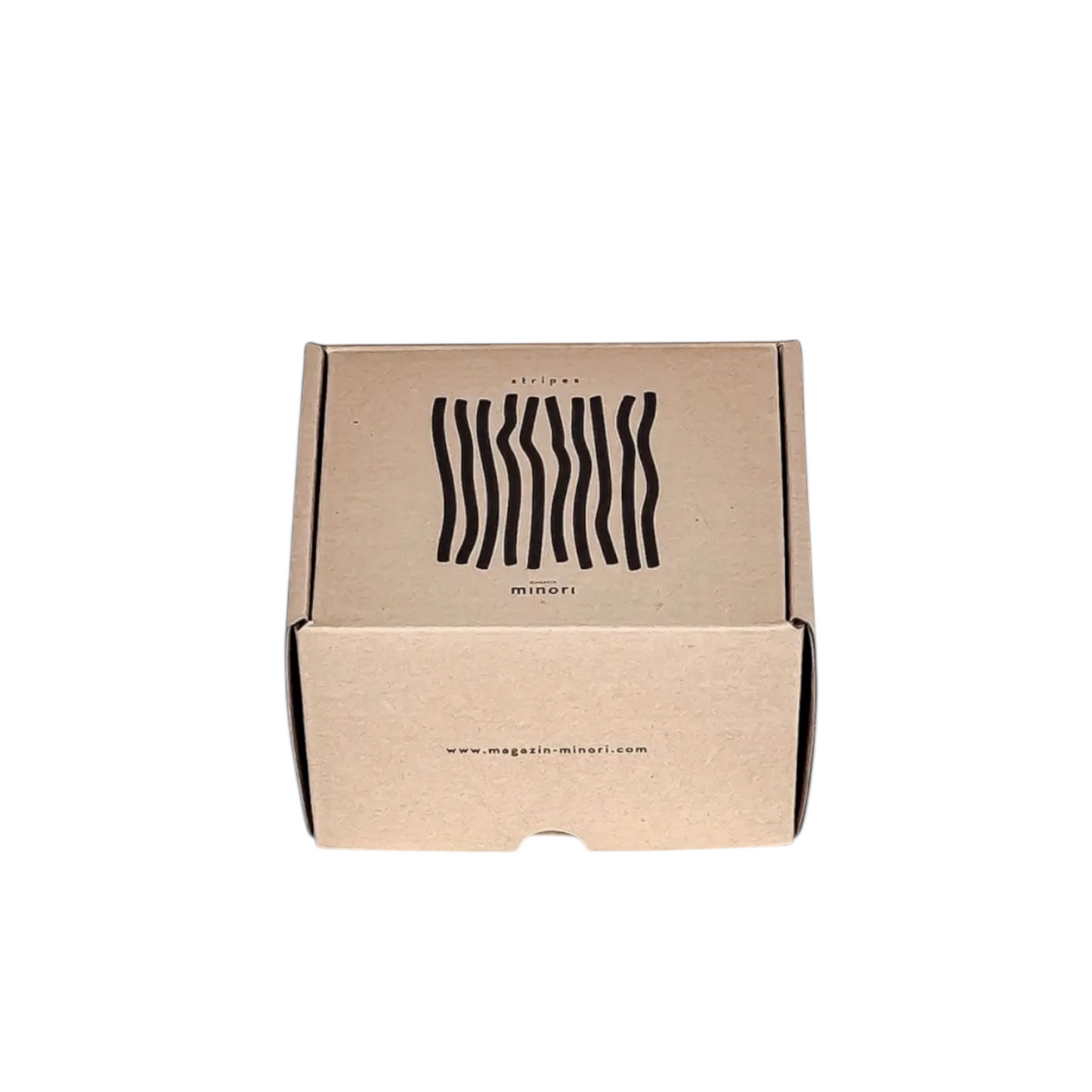 Espresso Stripes Set | Hand-Painted Ceramic | Magazin Minori