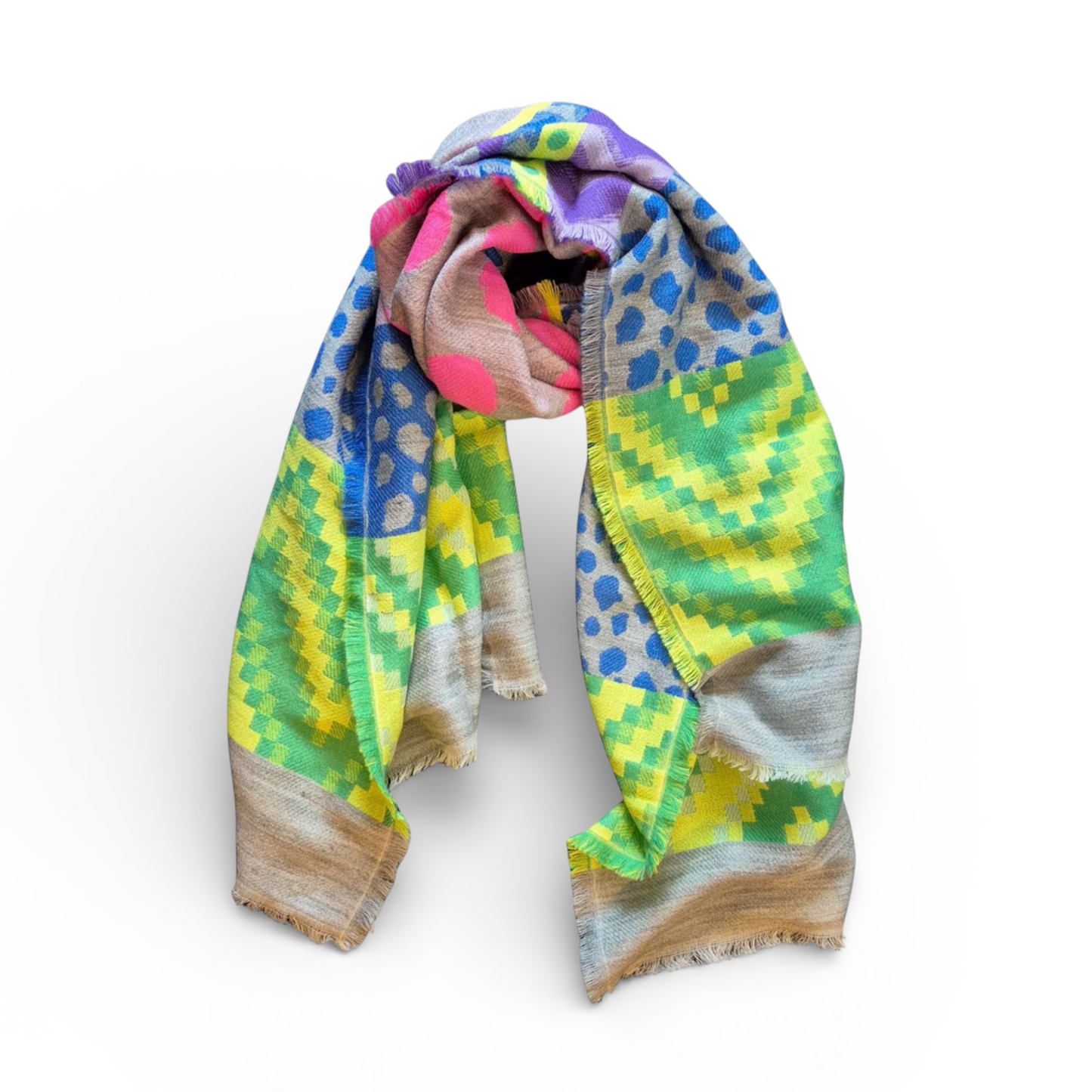 Emerald Mosaic Leopard Luxe Scarf