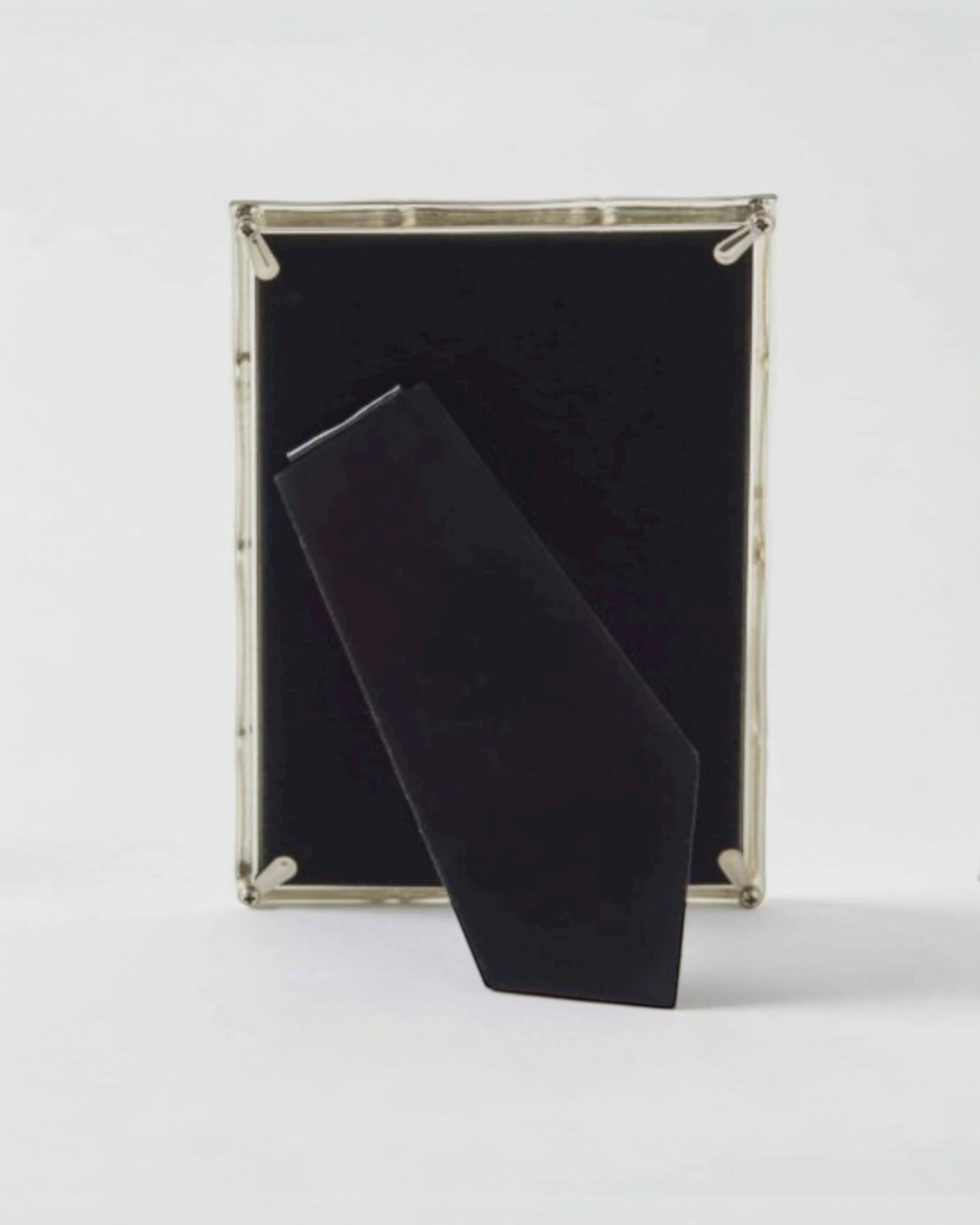 SILVER BAMBOO PHOTO FRAME 4"x 6"