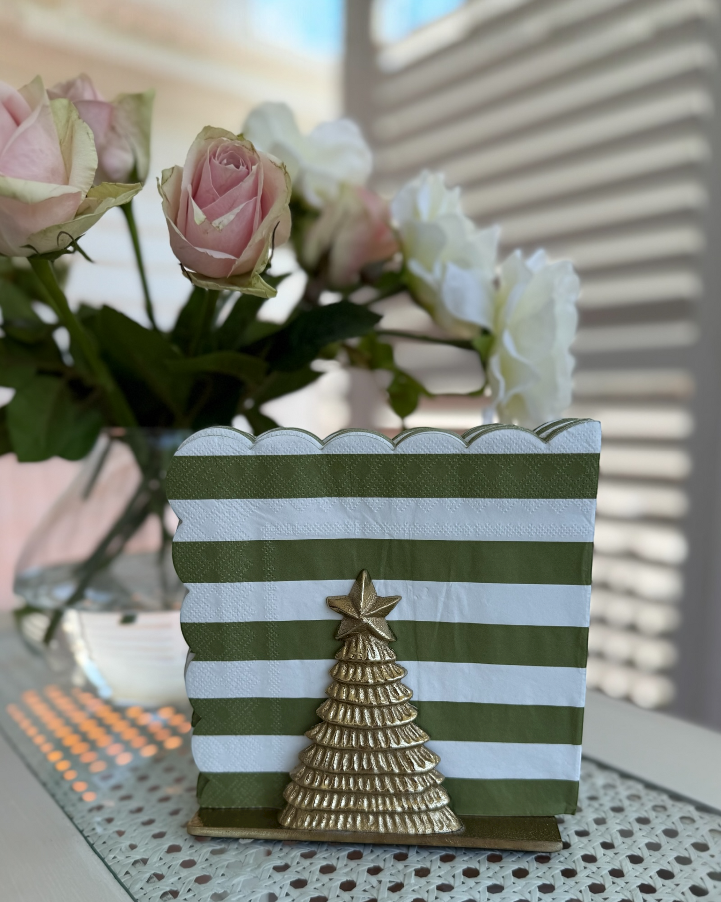 THE GILDED CHRISTMAS TREE NAPKIN HOLDER