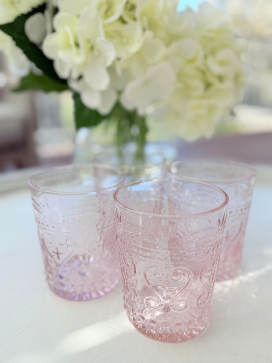 MAISON ROSE WATER GLASS  (SET OF 4)