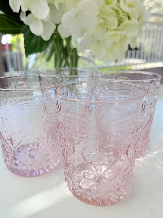 MAISON ROSE WATER GLASS  (SET OF 4)
