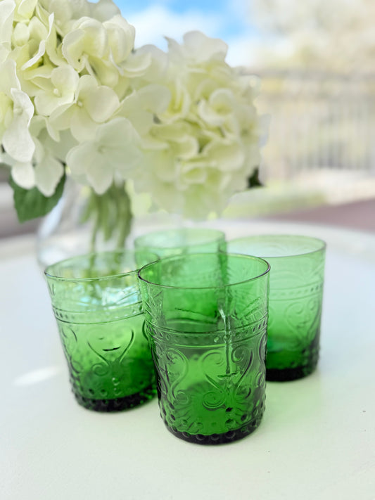 EMERALD WATER GLASS  (SET OF 4)