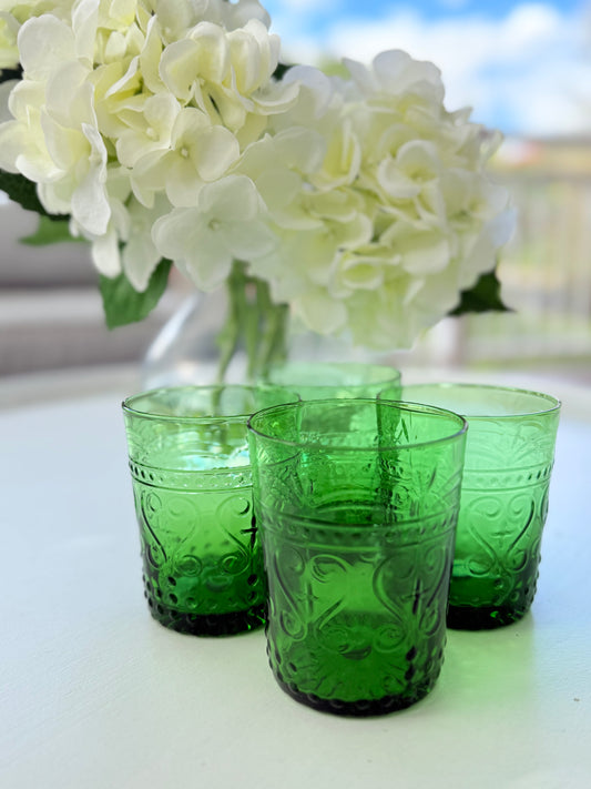 EMERALD WATER GLASS  (SET OF 4)