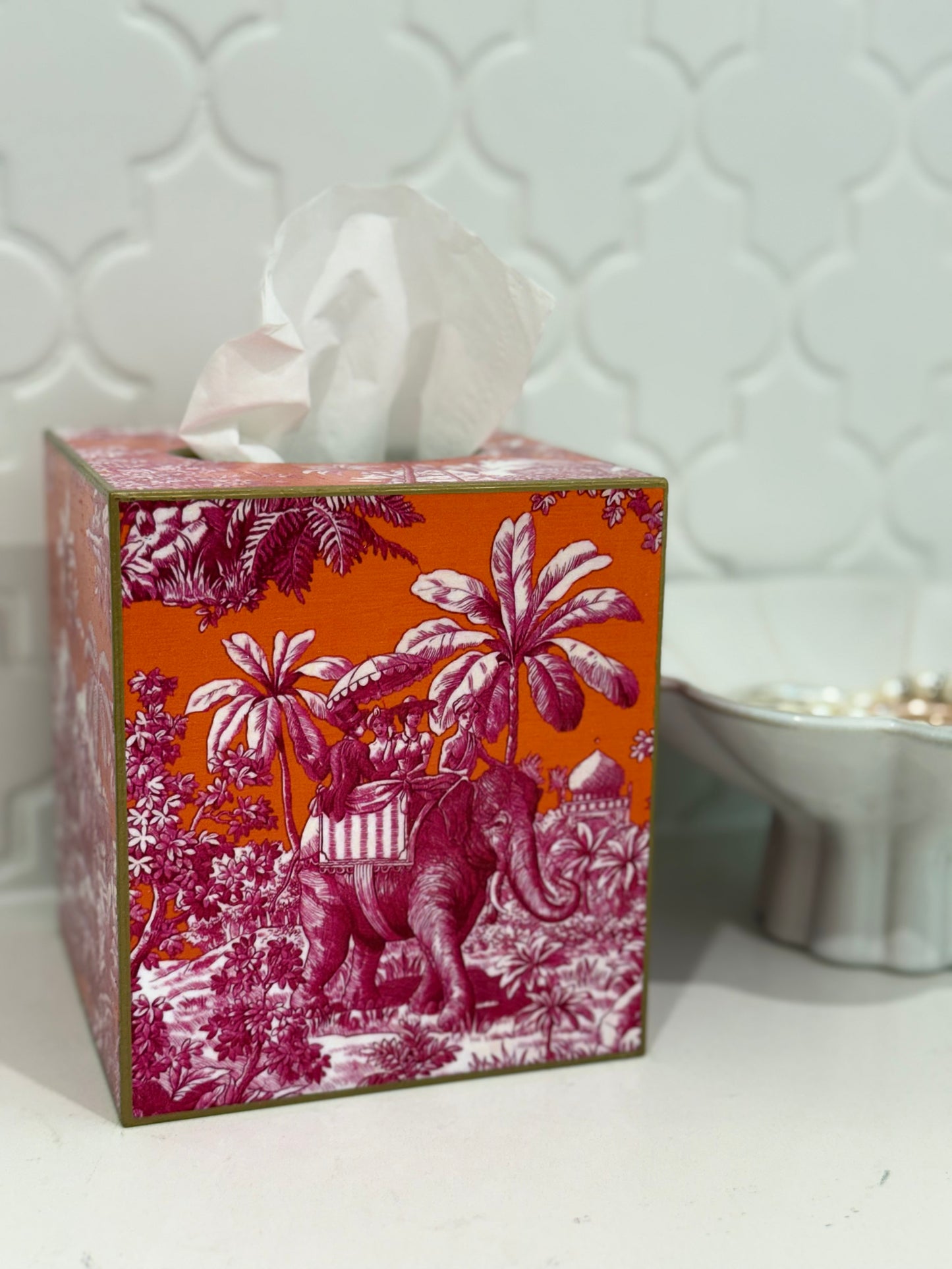 Luxe Tissue Box Cover | Handcrafted | Multiple Designs
