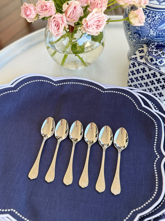 MAISON SILVER TEASPOONS (SET OF 6)  (50% Discount applied at checkout)