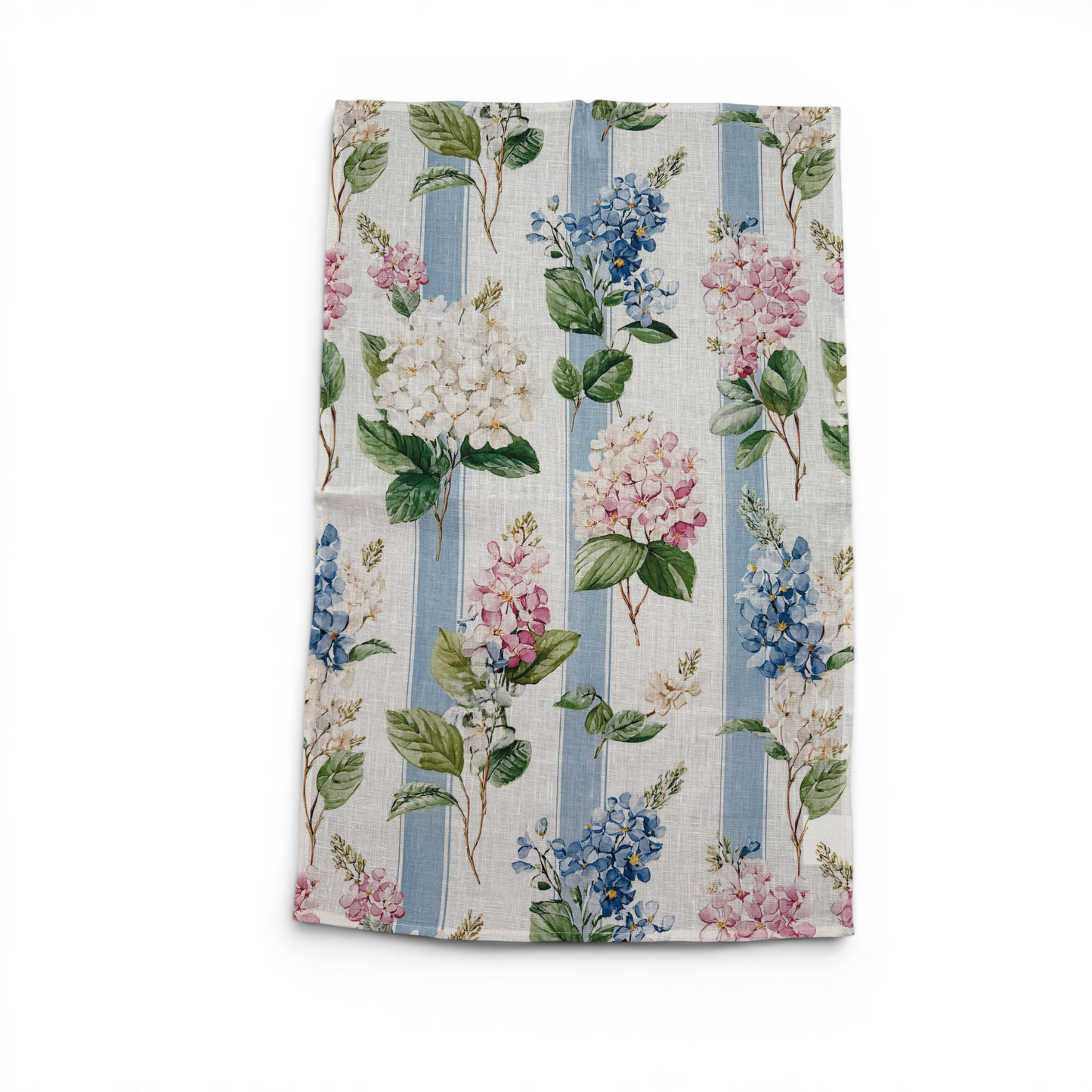 Blue & Pink Lilacs | Pure Organic Linen Tea Towel