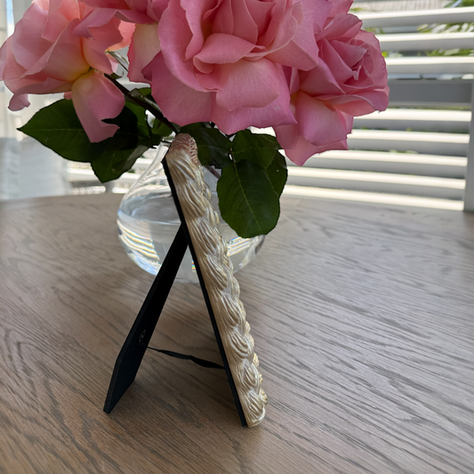 Madison Gold Wash Plait Resin Frame — 4×6”