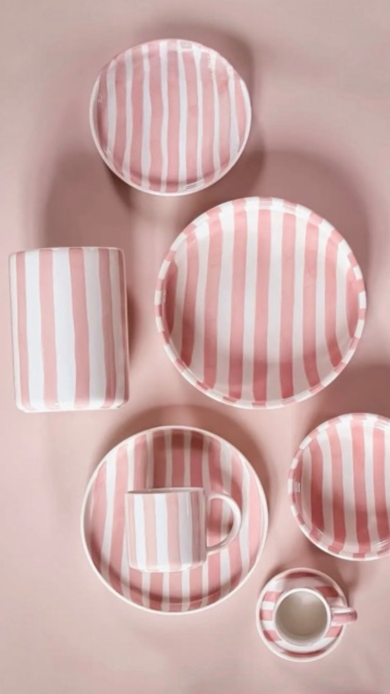Espresso Stripes Set | Hand-Painted Ceramic | Magazin Minori