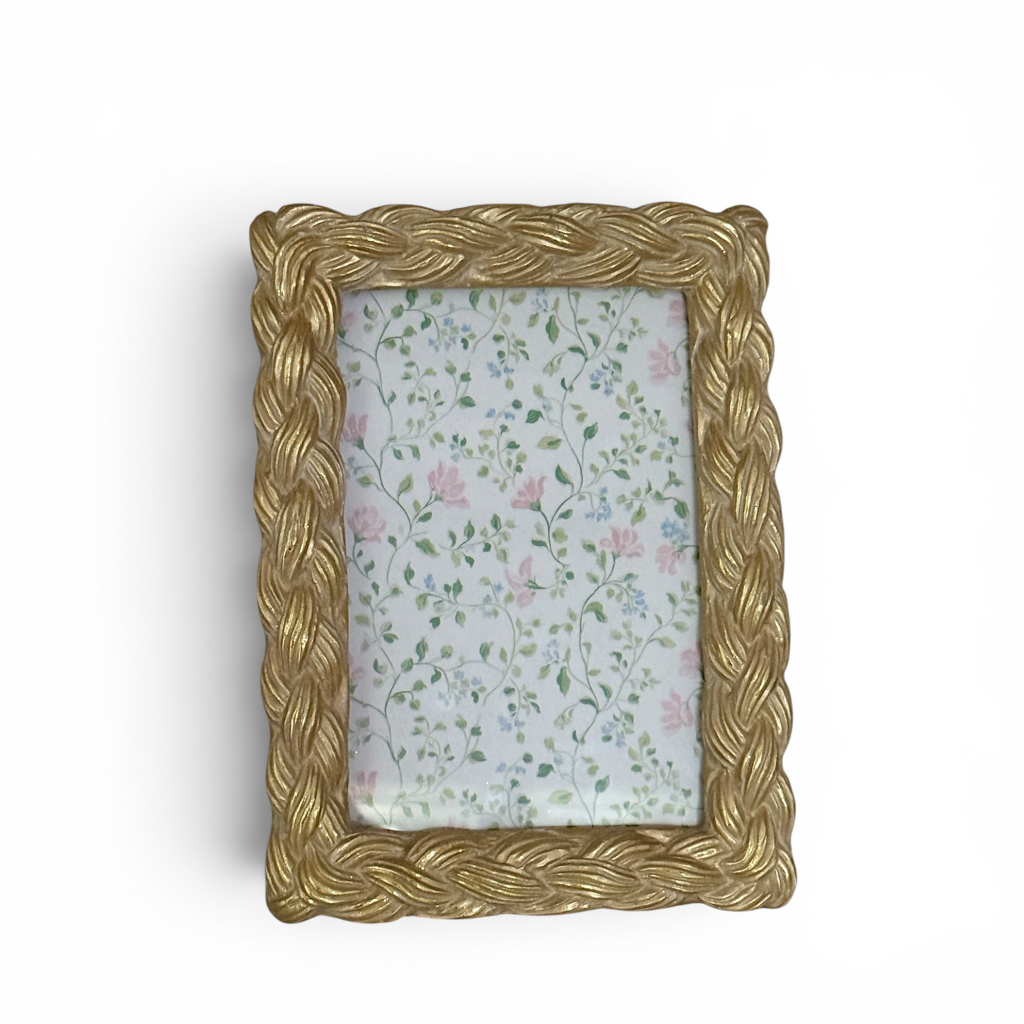Madison Gold Wash Plait Resin Frame — 4×6”
