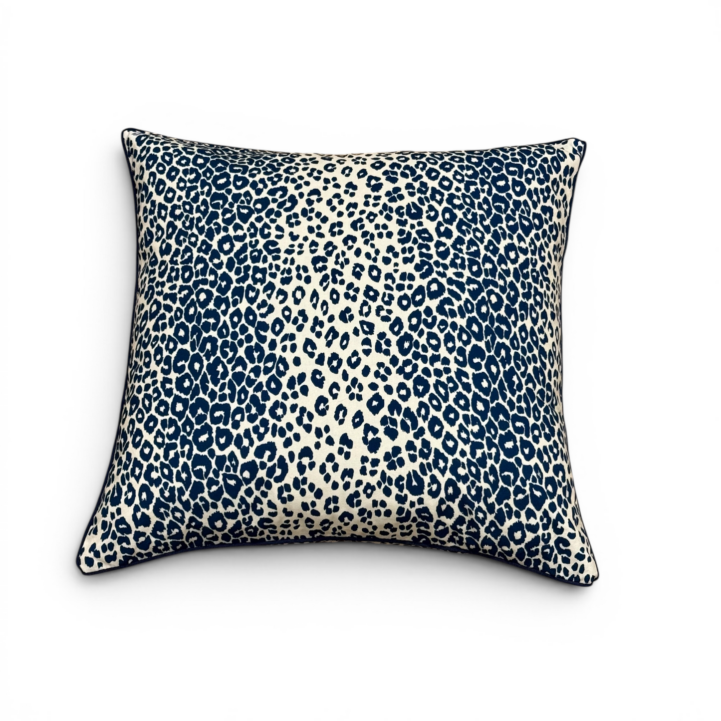 Navy Leopard Cushion Cover