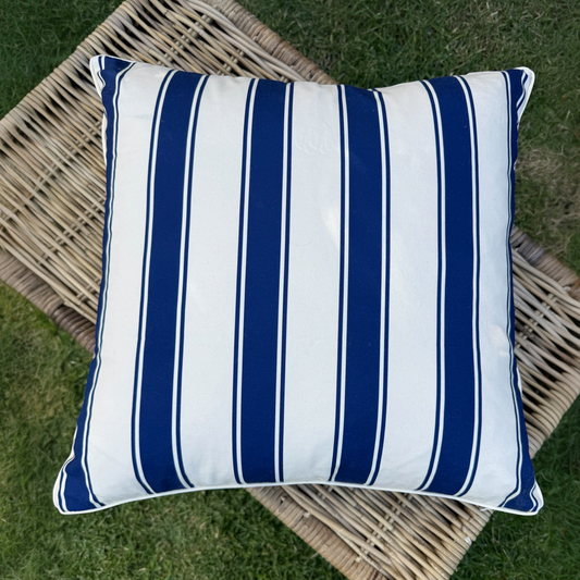 Newport Navy Stripe Cushion Cover