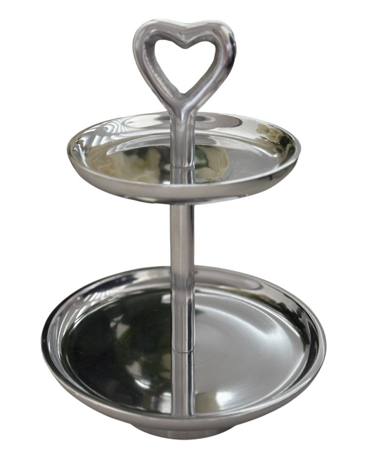 2 TIER LOVE HEART STAND