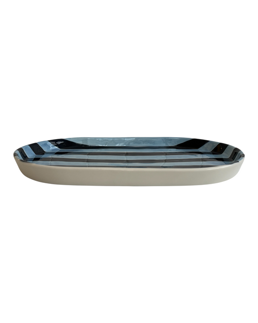 STRIPE SERVING PLATTER