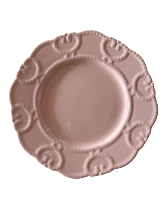 PINK SALAD/ SIDE PLATE VIVIENNE COLLECTION  (50% Discount applied at checkout)