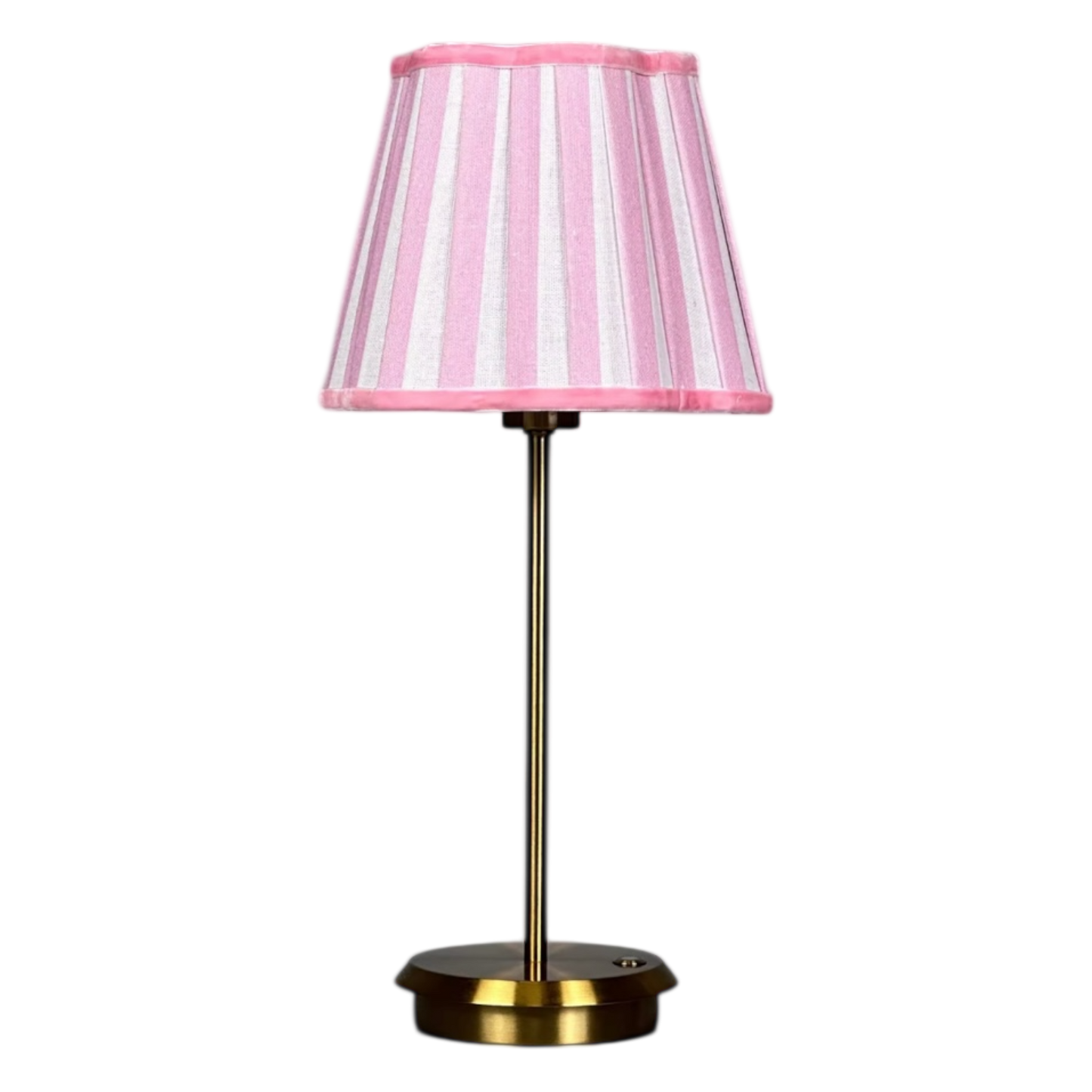 BRUSHED GOLD TABLE LAMP RECHARGEABLE BASE