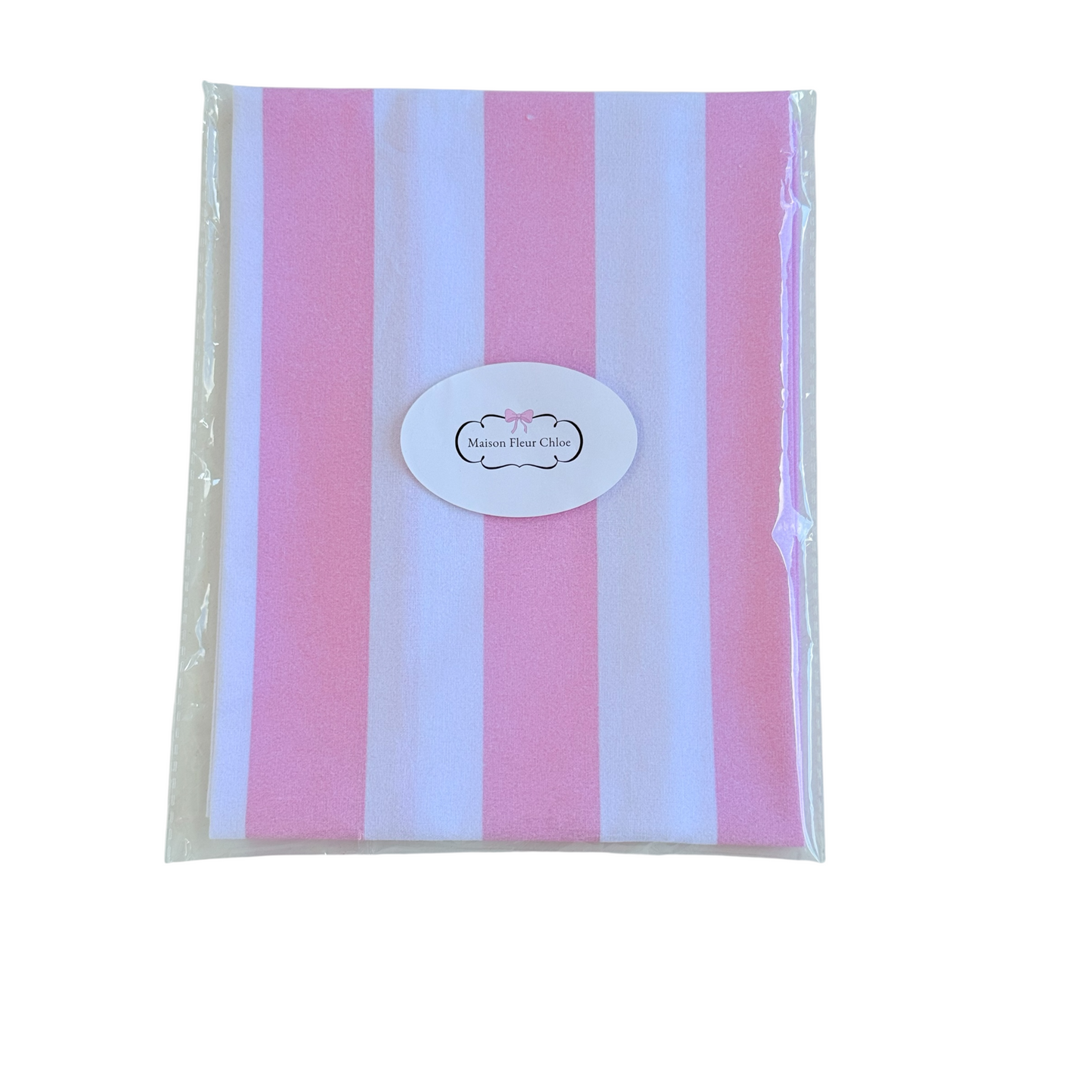 PINK CANDY STRIPE TEA TOWEL