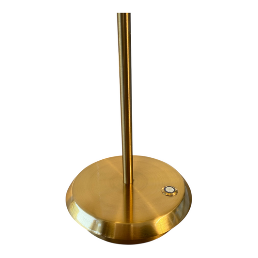 BRUSHED GOLD TABLE LAMP RECHARGEABLE BASE