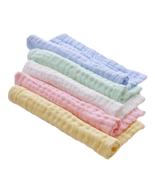 PASTEL 100% COTTON FACE WASHER – Set of 5