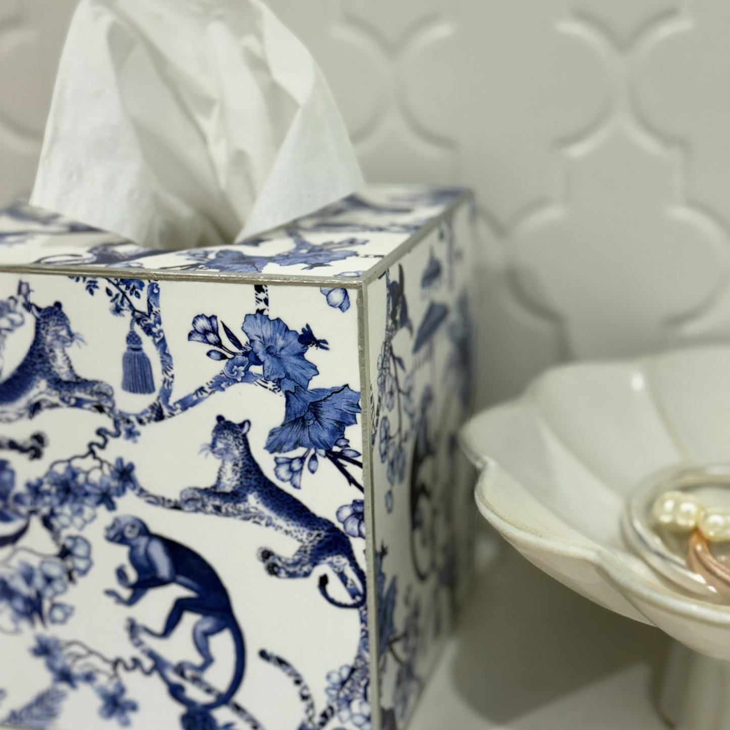 Luxe Tissue Box Cover | Handcrafted | Multiple Designs