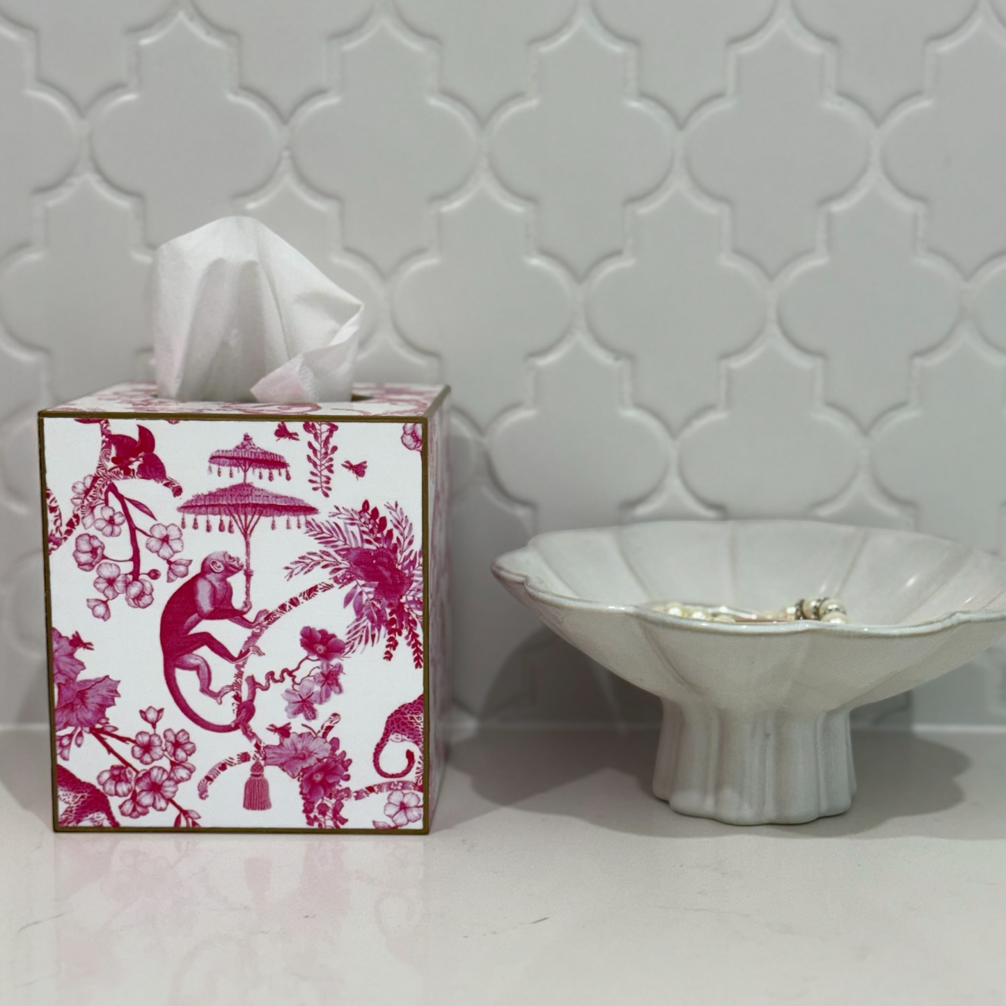 Luxe Tissue Box Cover | Handcrafted | Multiple Designs