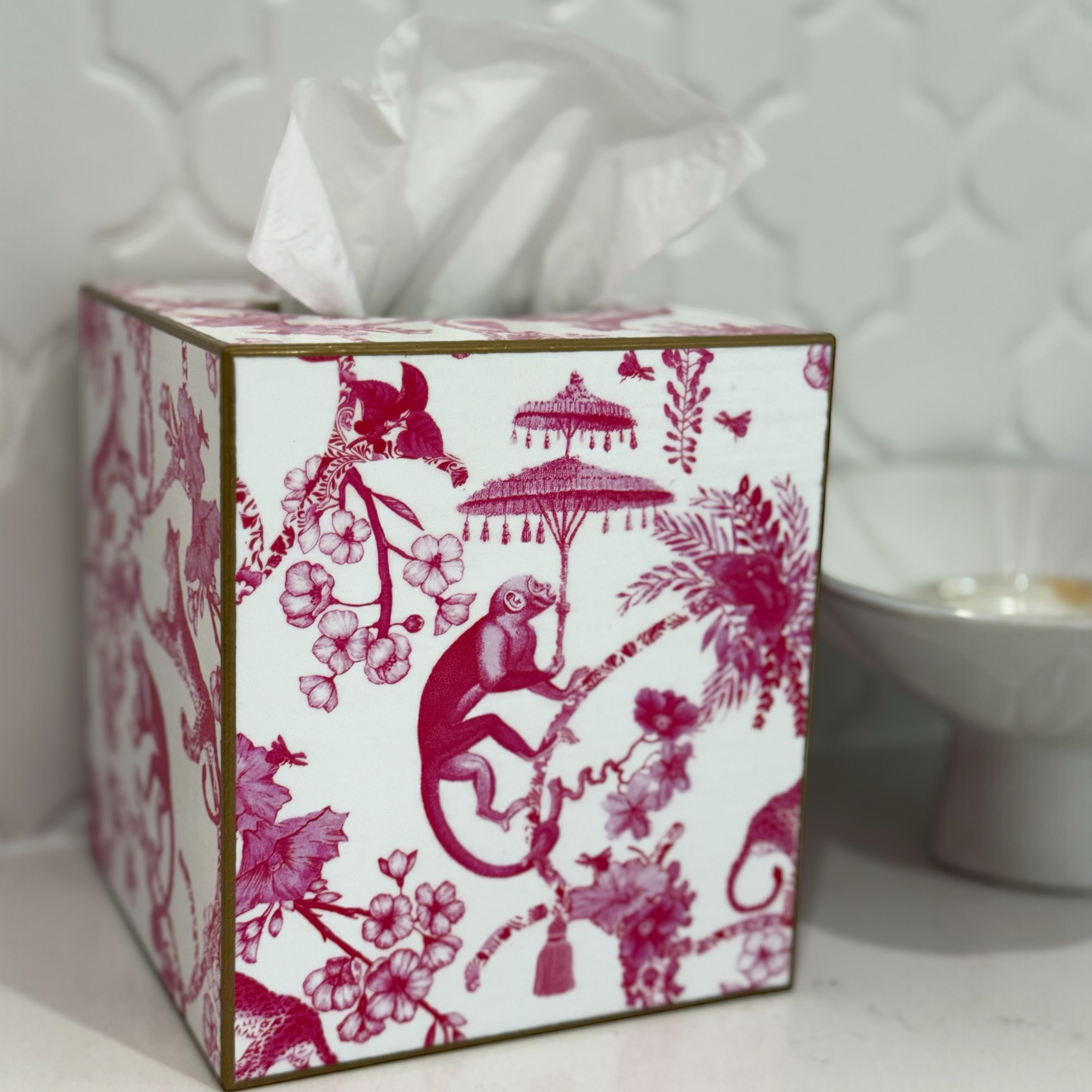 Luxe Tissue Box Cover | Handcrafted | Multiple Designs