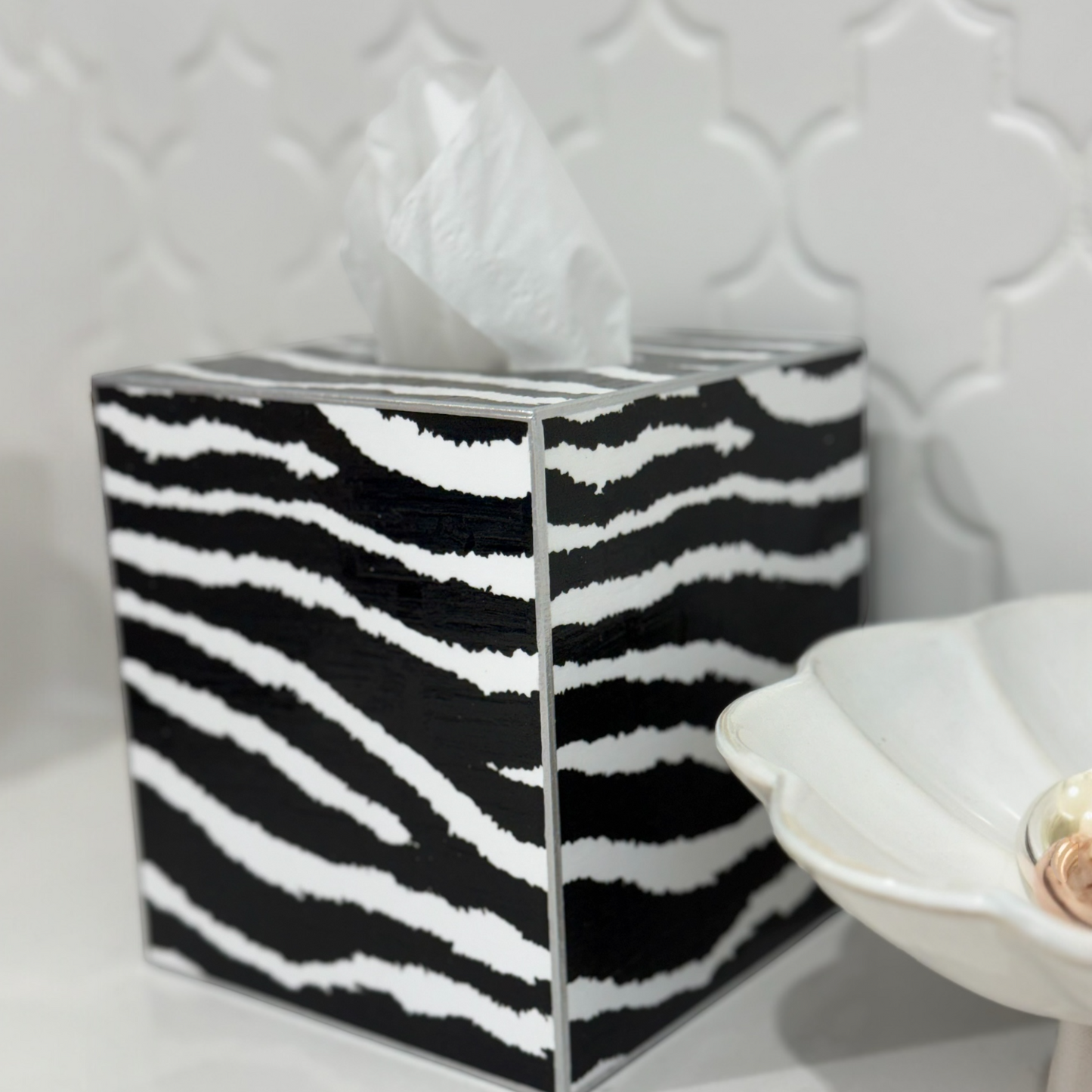 Luxe Tissue Box Cover | Handcrafted | Multiple Designs