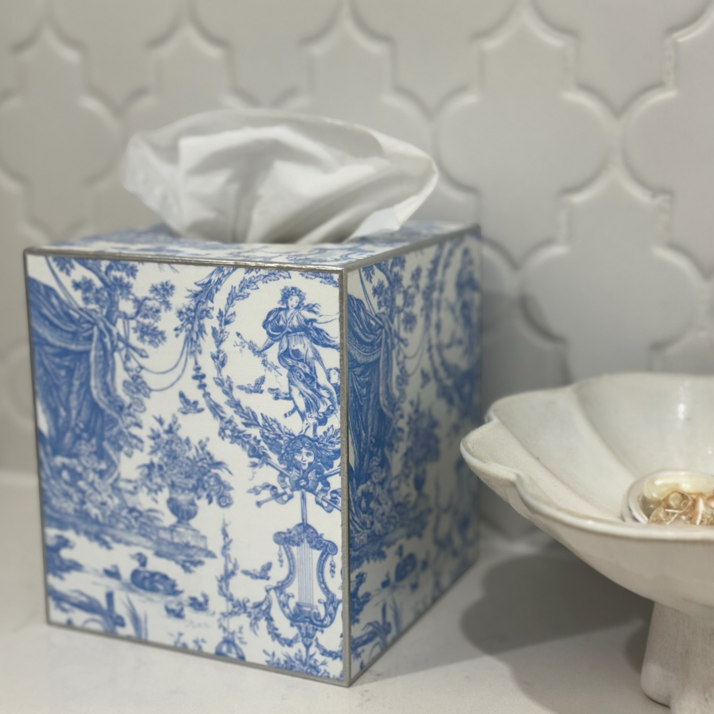 Luxe Tissue Box Cover | Handcrafted | Multiple Designs