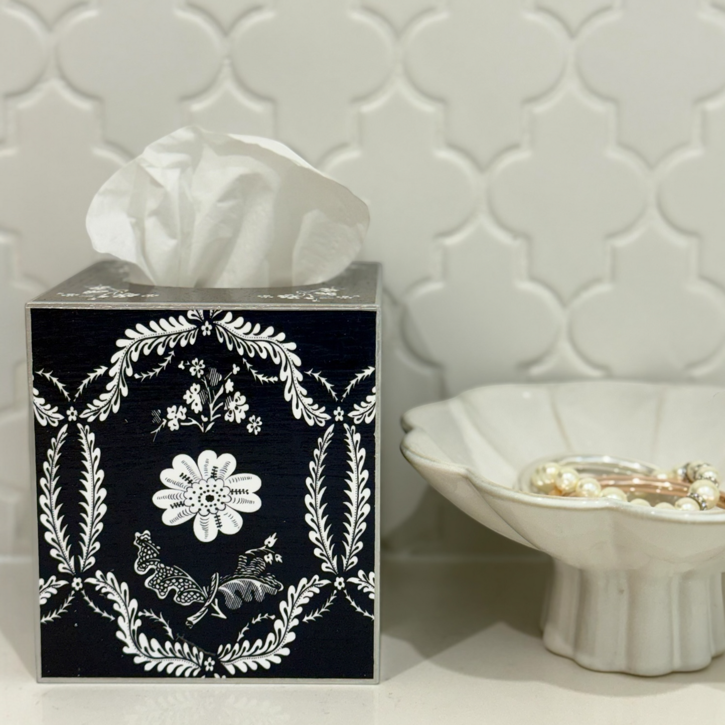 Luxe Tissue Box Cover | Handcrafted | Multiple Designs