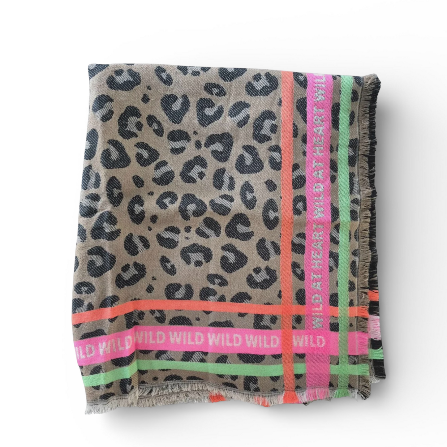 Neon Leopard Luxe Winter Scarf