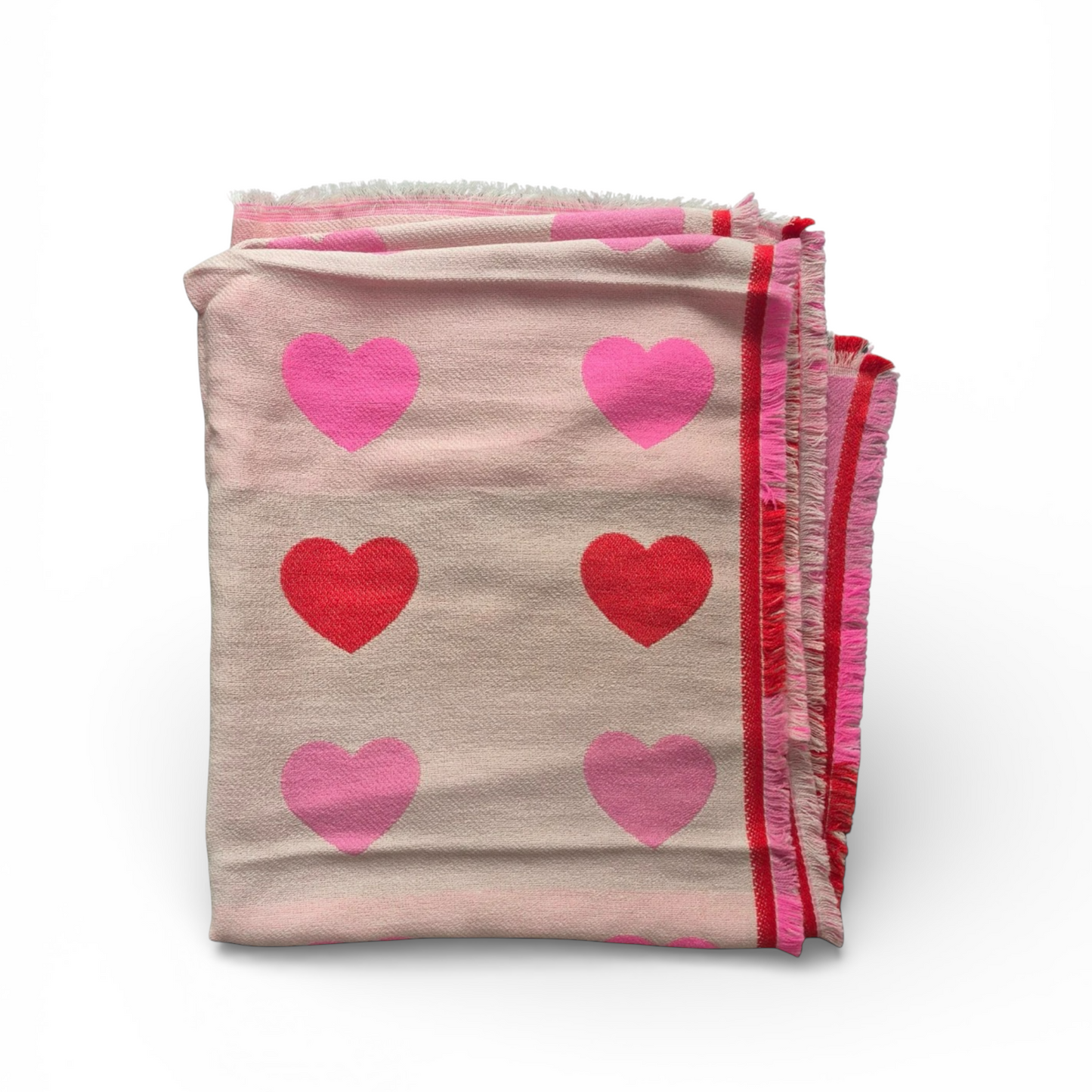 Blush Amour Heart Luxe Scarf | Maison Fleur Chloé