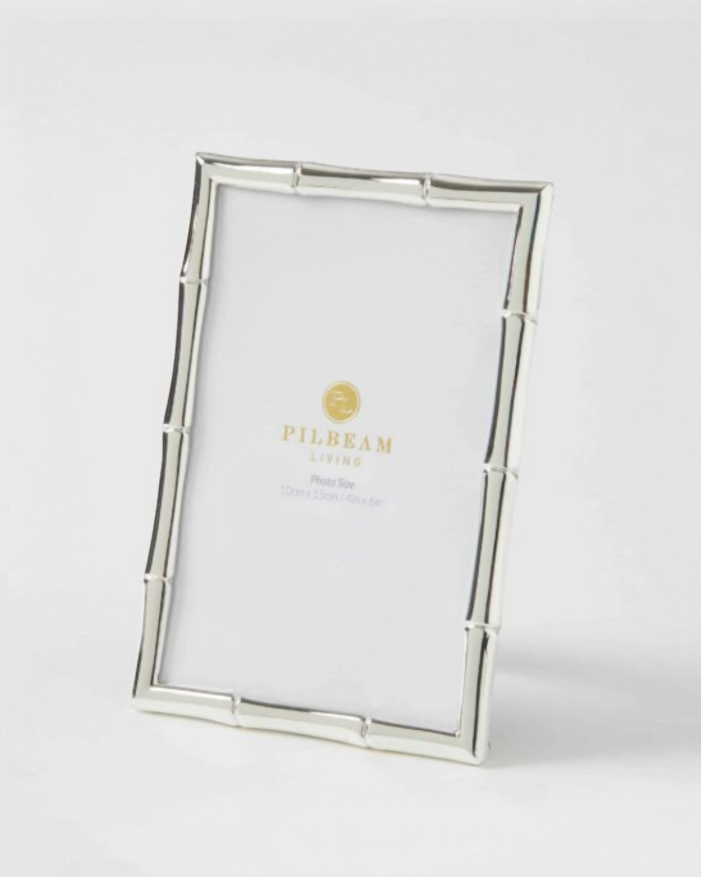 SILVER BAMBOO PHOTO FRAME 4"x 6"